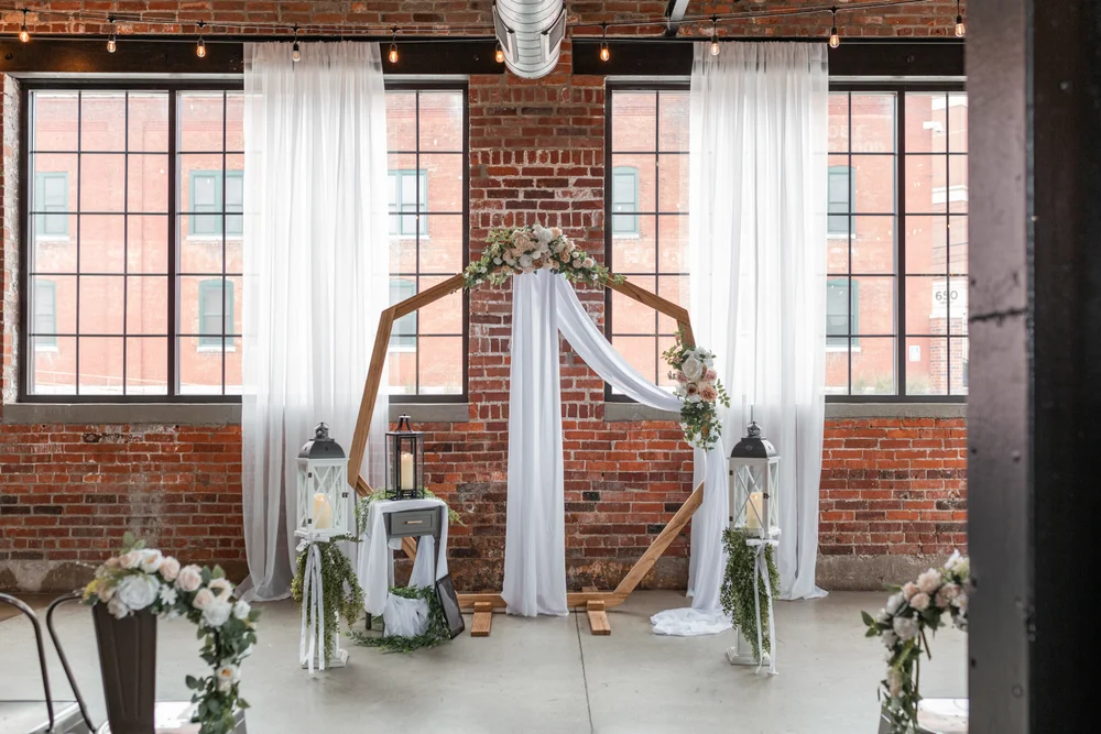 Wedding ceremony at INDUSTRY in Indianapolis