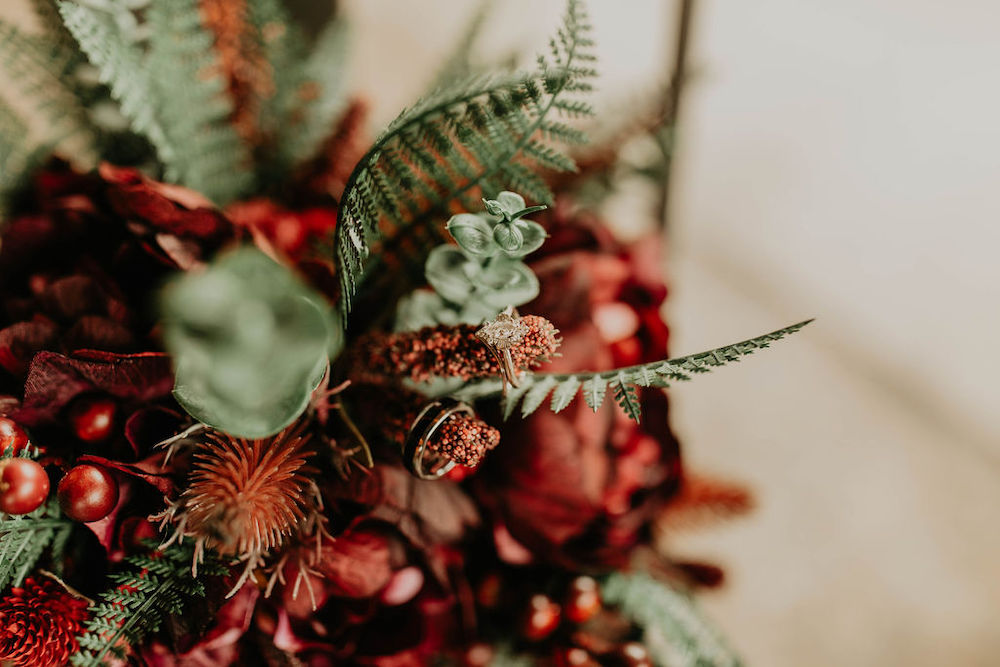 Wedding bouquet at INDUSTRY in Indianapolis, Indiana