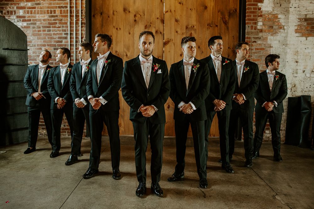 A groom and his groomsmen