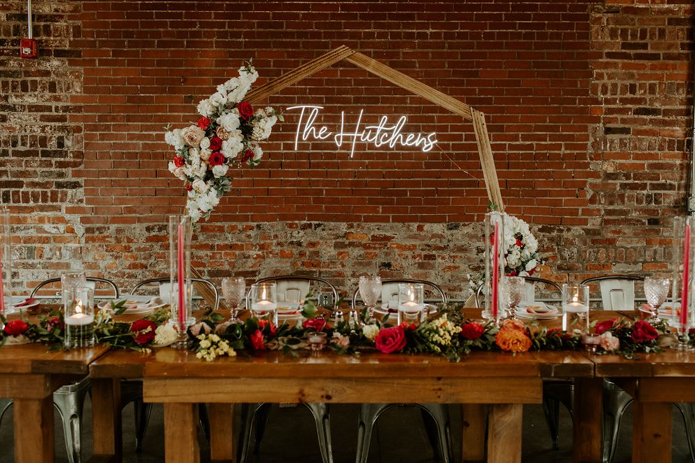 The Hutchens wedding main table