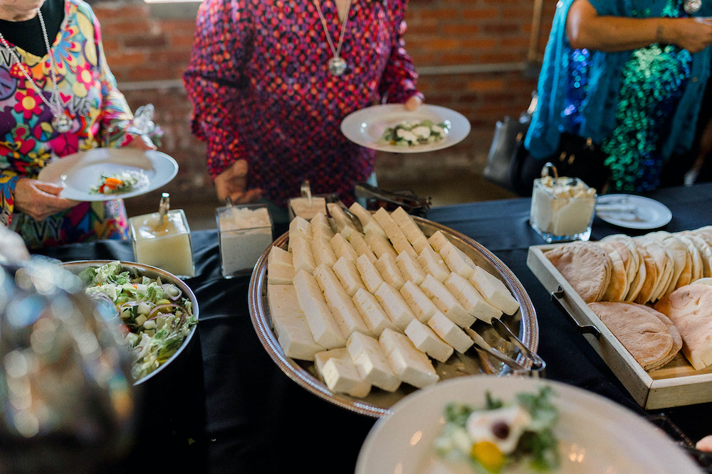 Buffet at a wedding at INDUSTRY