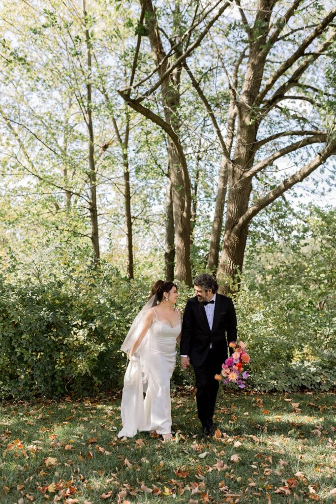 Wedding photos at Newfields