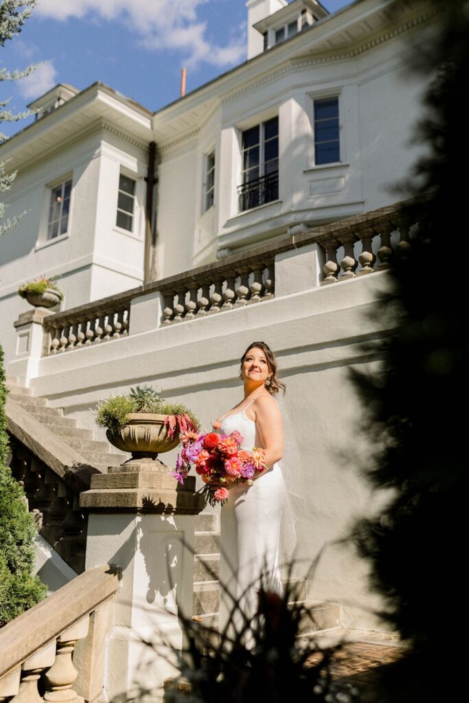 Wedding photos at Newfields