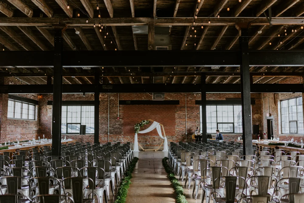 Wedding ceremony at INDUSTRY in Indianapolis