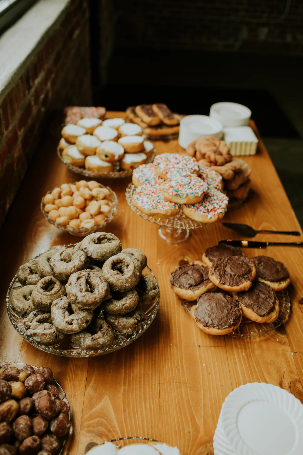 Dessert display at a wedding at INDUSTRY